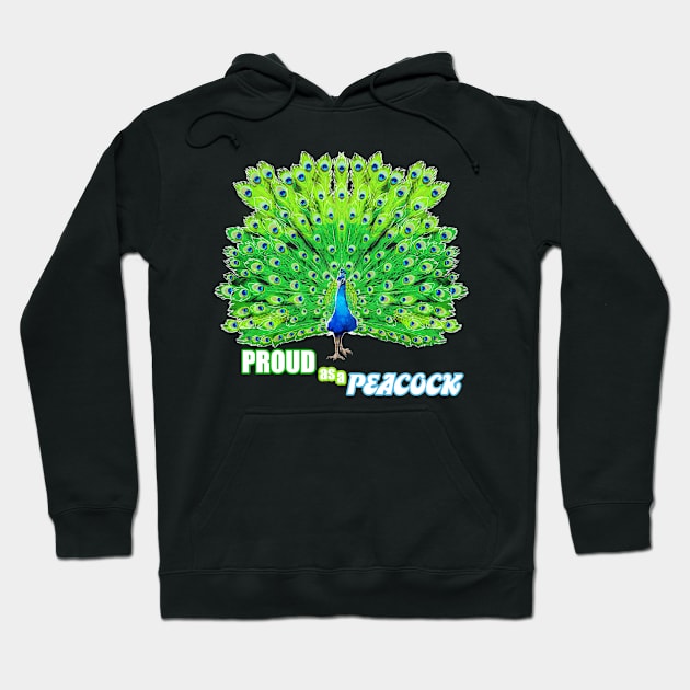 Proud as a Peacock Hoodie by Ink_Raven_Graphics